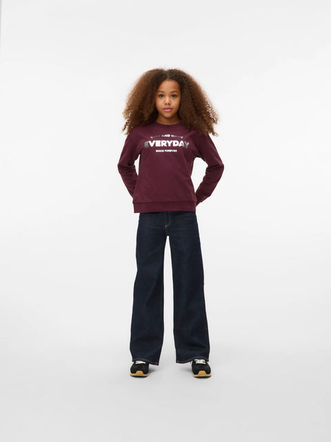 Vero Moda Girls Weite Jeans dark blue