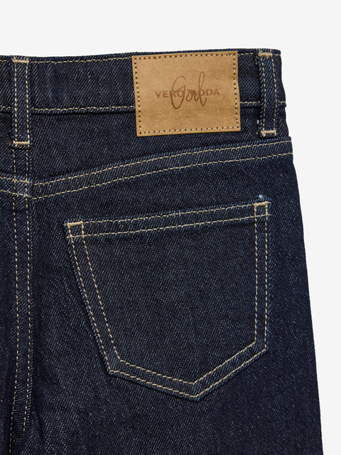 Vero Moda Girls Weite Jeans dark blue