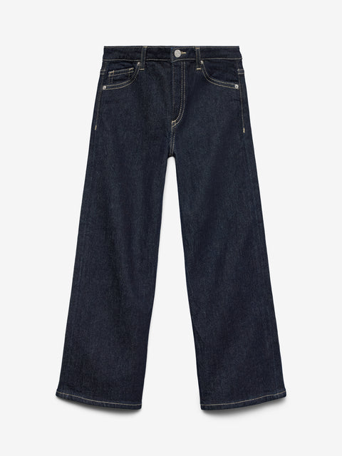 Vero Moda Girls Weite Jeans dark blue