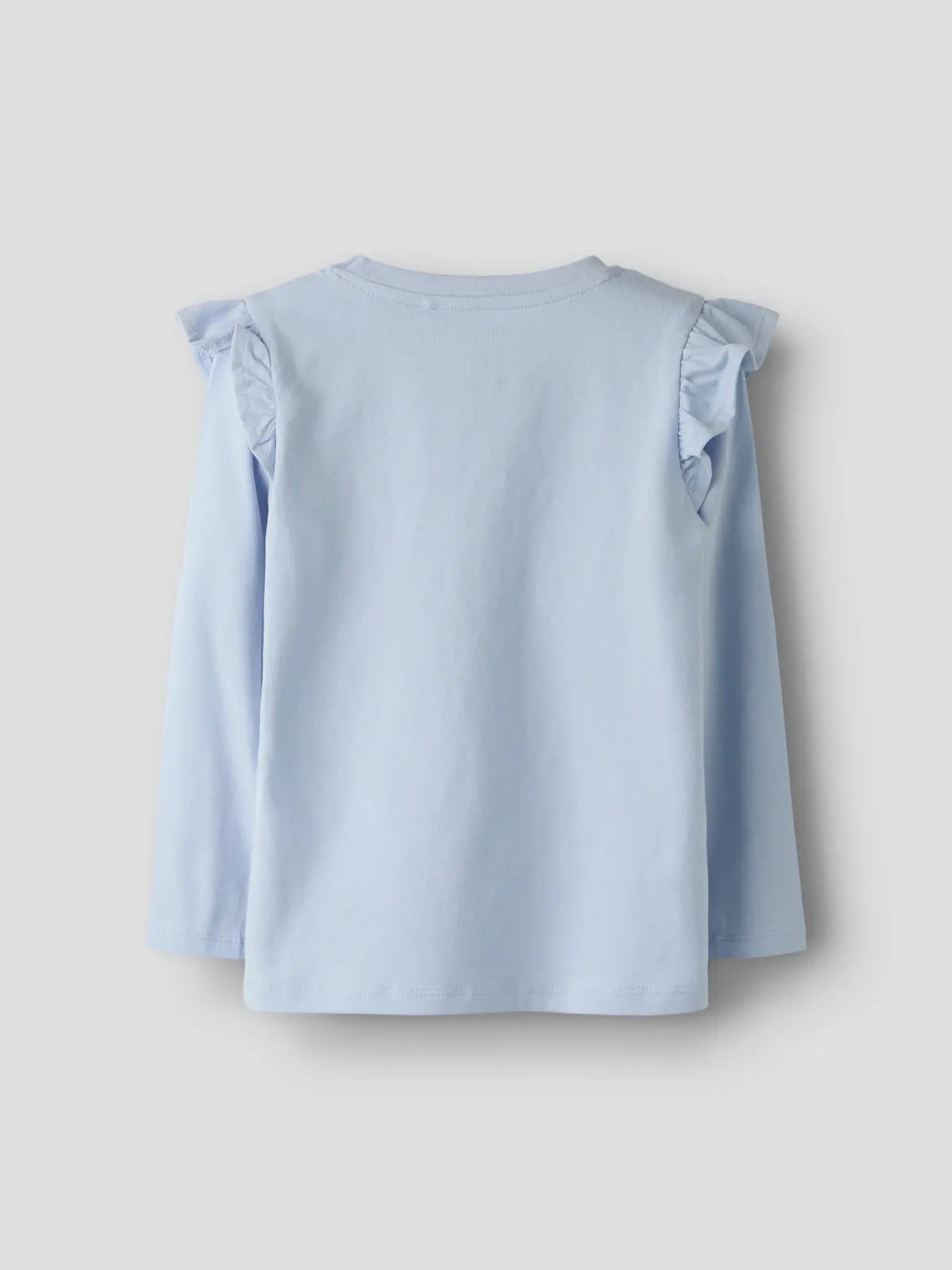 Name it Langarmshirt Glitzer Traumschloss hellblau