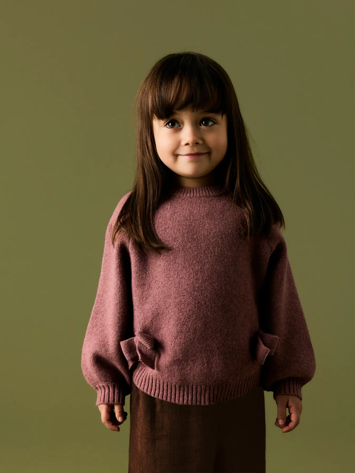 Name it Strickpullover Schleifen wild ginger