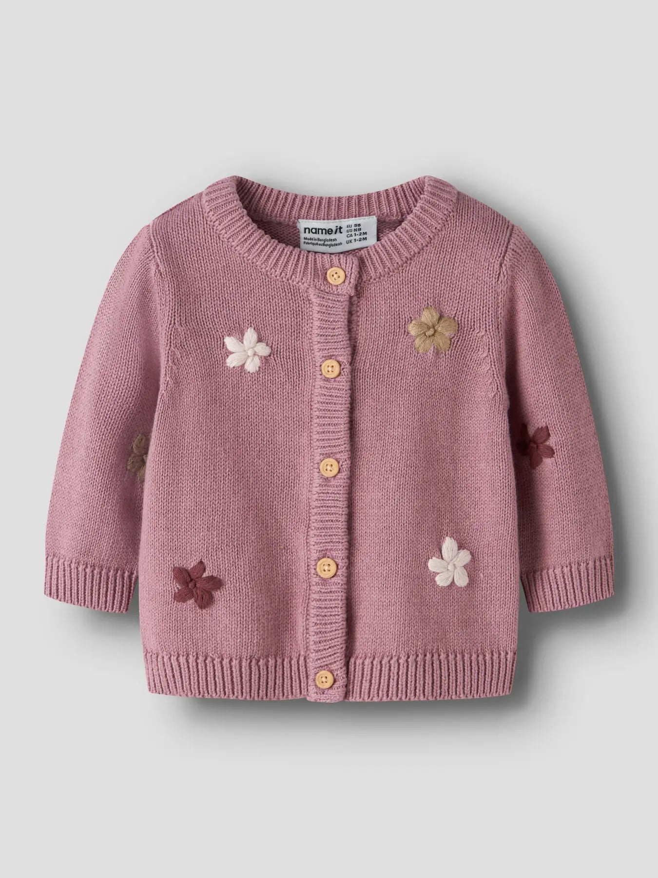 Name it Strickjacke Flowers lilas