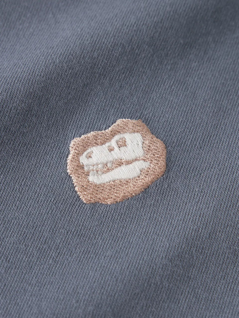 Name it Langarmshirt Dino Kopf blaugrau