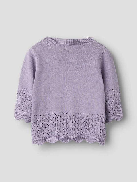 Name it Strickpullover lavender gray