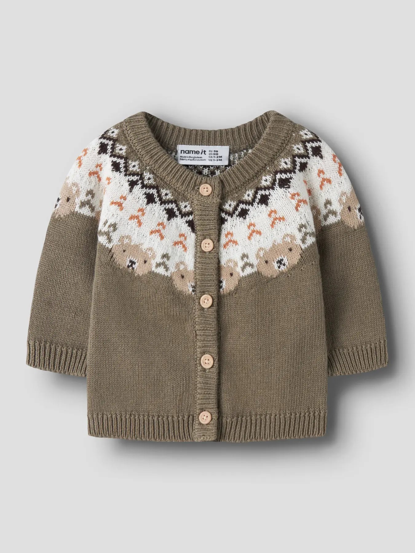 Name it Norweger Bärchen Strickjacke mermaid