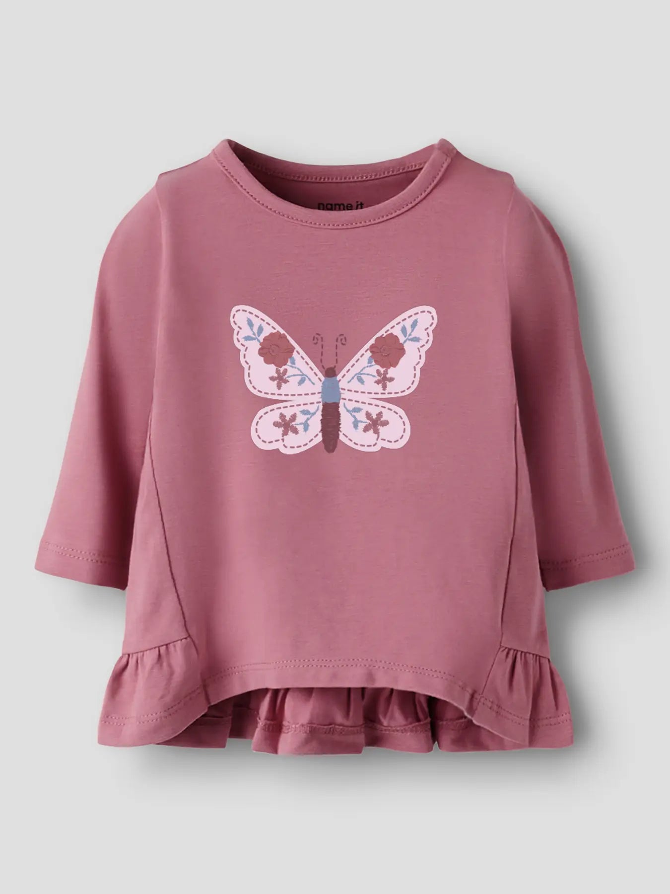 Name it Tunika Schmetterling rose