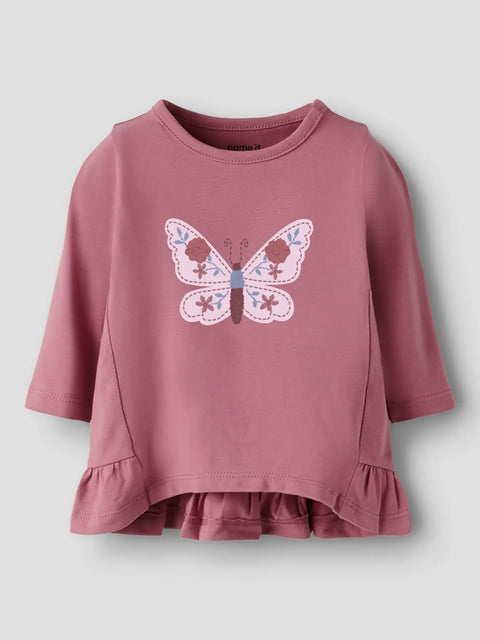 Name it Tunika Schmetterling rose