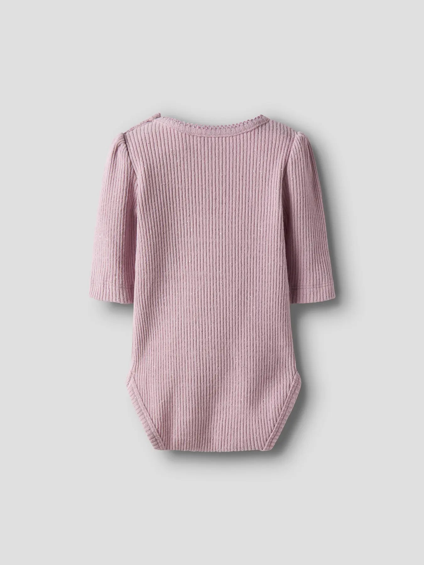 Name it Langarm Glitzer Body lilac
