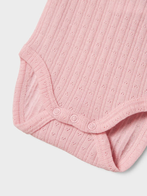 Name it Langarm Merino Body Tulpen coral blush