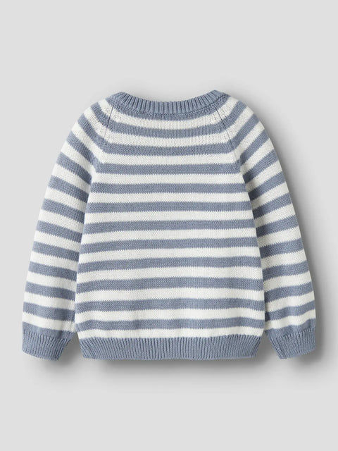 Lil' Atelier Strickpullover Streifen tradewinds/coconut milk